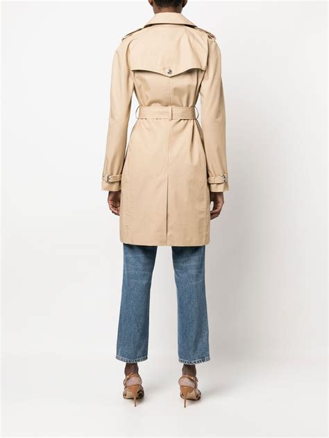 Midi Michael Kors Trench with Gold Hardware 